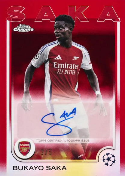 #1 Topps Chrome UEFA Club Competitions 24/25 Full Case - 8 Jumbo Boxen PYT/PYP