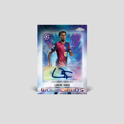 #1 Topps Chrome UEFA Club Competitions 24/25 Full Case - 8 Jumbo Boxen PYT/PYP