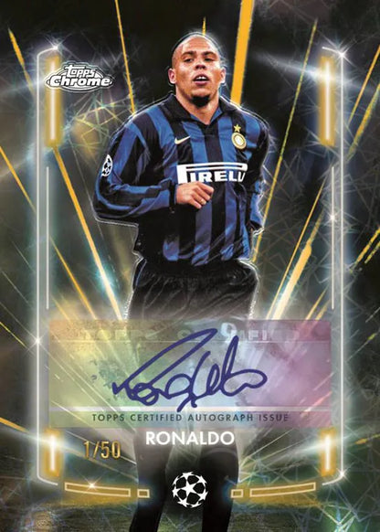 #1 Topps Chrome UEFA Club Competitions 24/25 Full Case - 8 Jumbo Boxen PYT/PYP
